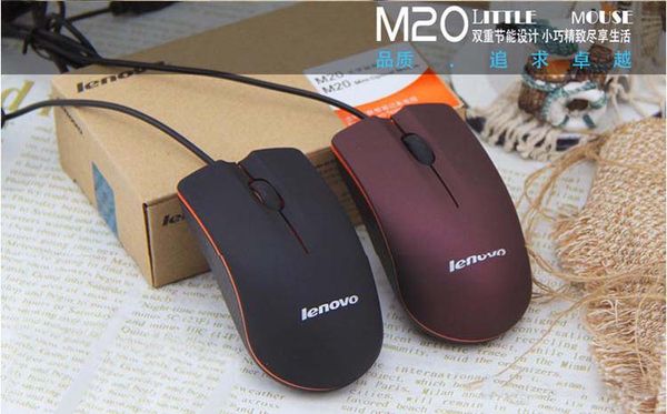 

usb optical mouse mini 3d wired gaming mice with retail box for computer lapnotebook game lenovo m20