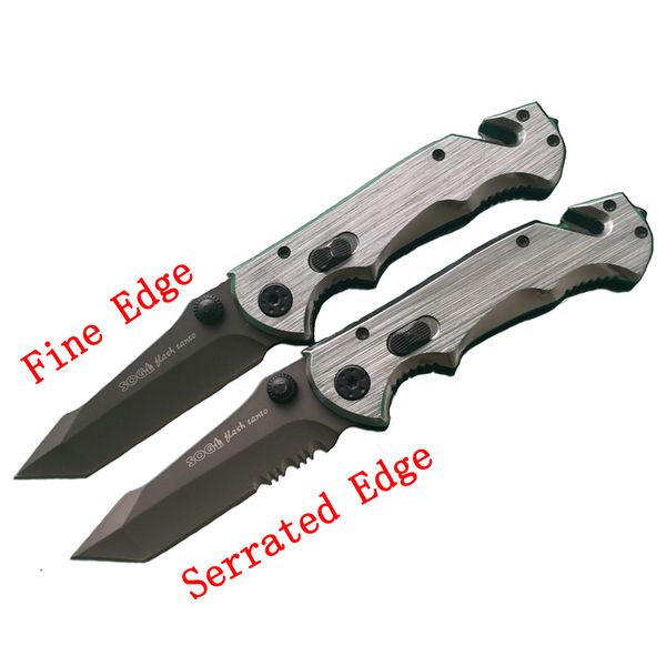 

2 Styles SOG EDC Pocket Knife 56HRC Folding Blade 440 Steel Serrated Fine Edge Rescue Tool Tactical Camping Knives Christmas Gift F705E