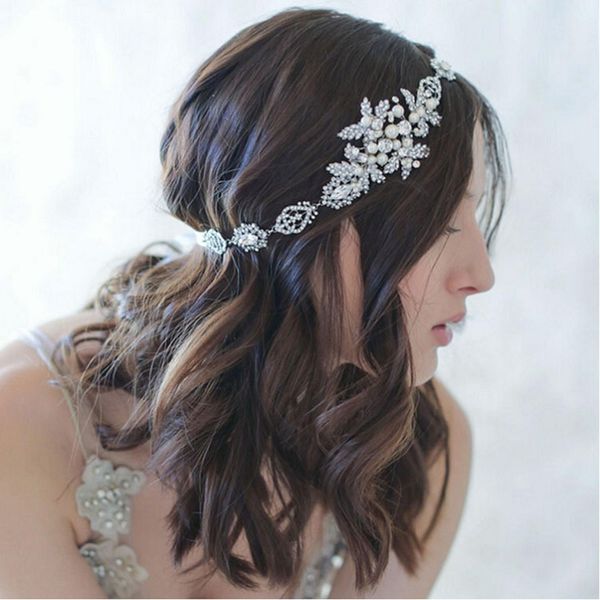 Vintage Handmade Bridal Hat Crystal Tiara Headpiece Bridal