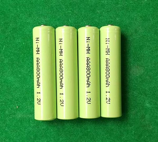 

300pc lot 800mah 1 2v aaa rechargeable battery nimh cell 4pc hrink wrap packing factory whole ale