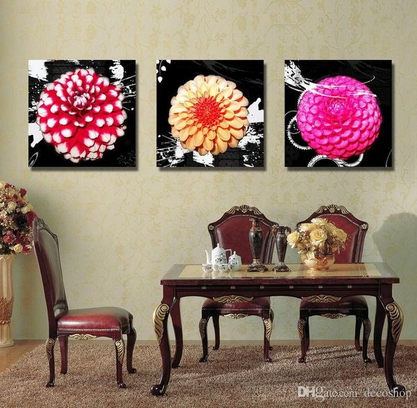 

modern beautiful flower hydrangea picture giclee print on canvas home decor wall art set30419