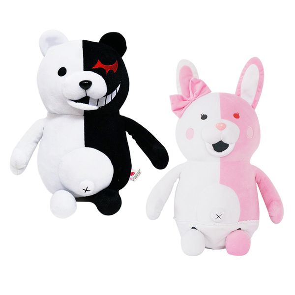 

Cute Cartoon Dolls Dangan Ronpa Monokuma Doll Plush Toys Black White Bear Top Quality Kids Toys Child Birthday Present