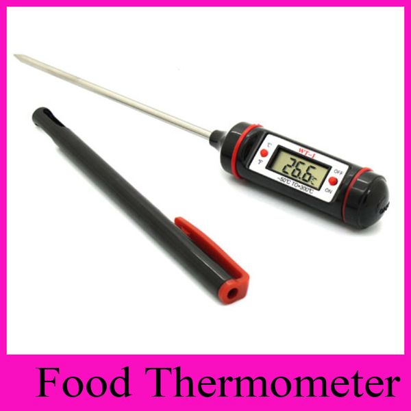 WT-1 Food Termômetro Termográfica Digital Pen Needle Tipo de Sonda Medidor De Temperatura Da Cozinha Eletrônico Churrasco Termômetro De Óleo Líquido