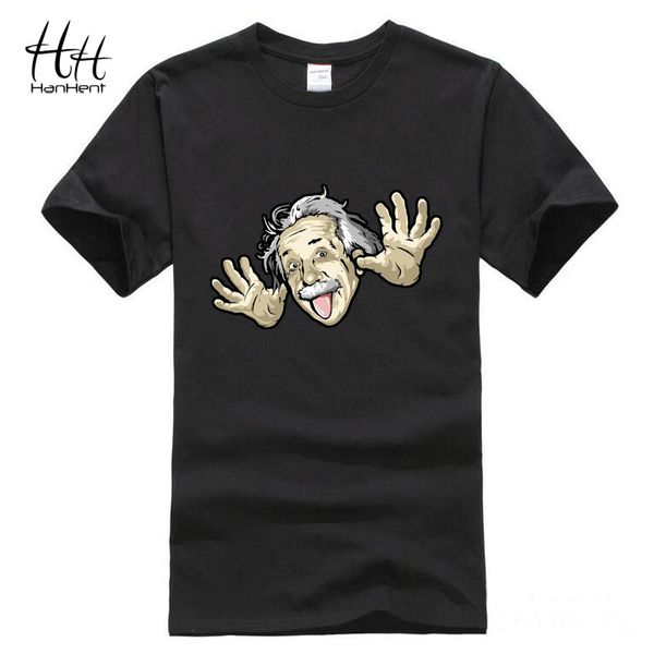 

wholesale-comical albert einstein t shirt men 2016 summer new funny cotton tees short sleeve the big bang theory t-shirt ta0473, White;black