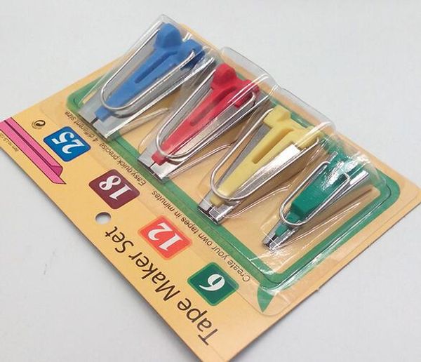 

новый 6 мм 12 мм 18 мм 25 мм 1 компл. / 4 шт. ткань clover bias лента чайник связывание наборы инструментов станок швейные лоскутное химминг