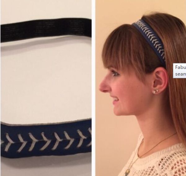 

softball ale season usa ale styles red stitching yellow softball leather headbands, Silver