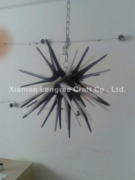 

c38-starfish design hand blown glass chandelier lighting small and crystal art design led chandelier modern ceiling lamps