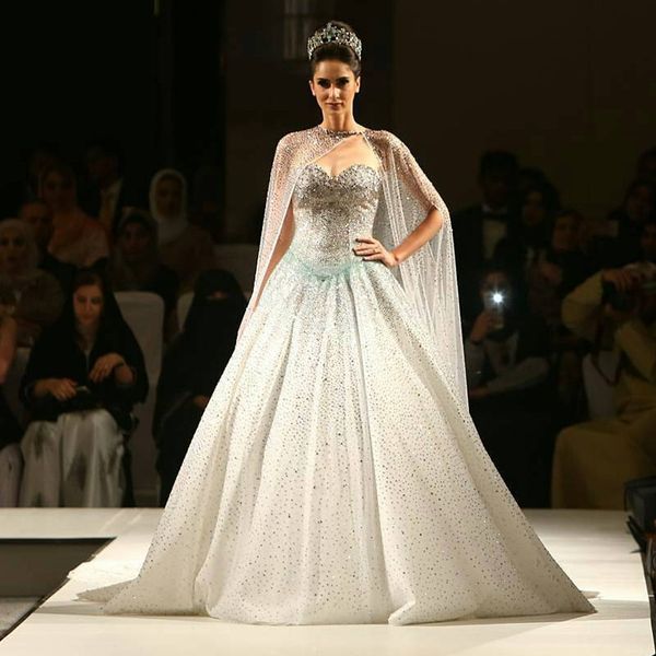 

sparkly rhinstones dresses evening wear a-line beaded sweetheart neck party evening gowns with cape sweep train crystals formal dress, Black;red