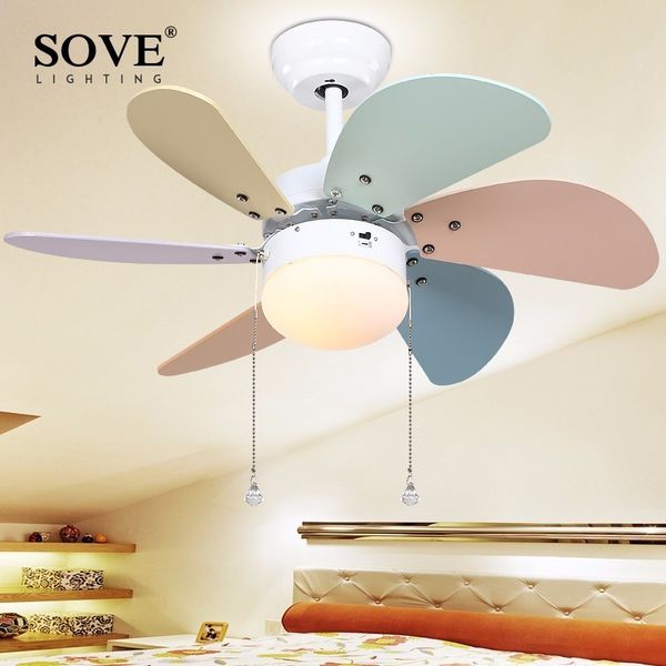 2020 30 Inch Modern Led Ceiling Fan Kids Room Ceiling Fans With