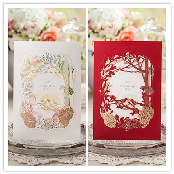 Rustic Wedding Invitation Card Laser Cut Garden Theme Invitations Decorations Supplies Free Shipping Rustic Wedding Invitation Card Laser Cut Garden Theme Invitations Decorations Supplies Free Shipping
