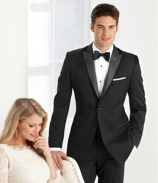 

customized one button wedding suits for men two-pieces(jacket+pants+tie) groom tuxedos mens bridegroom suits, White;black