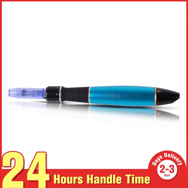 

personal facial care massage anti aging 0.25mm-3.0mm rechargeable auto derma roller 12 needles pen beauty tool nurse system