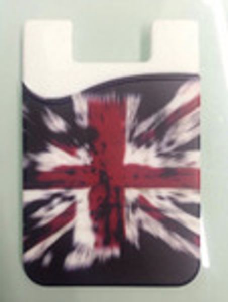 

and customized logo cell phone silicone smart phone silicone 3m adhesive back cover card holder case pouch for iphone uk