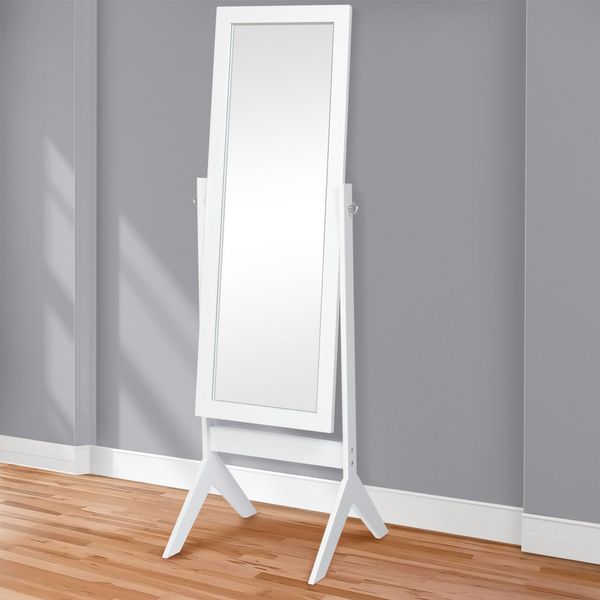 Best Choice Products Cheval Floor Mirror Bedroom Home Furniture White Cheap Large Mirrors For Walls Cheap Large Round Mirrors From Xuhao998 52 27