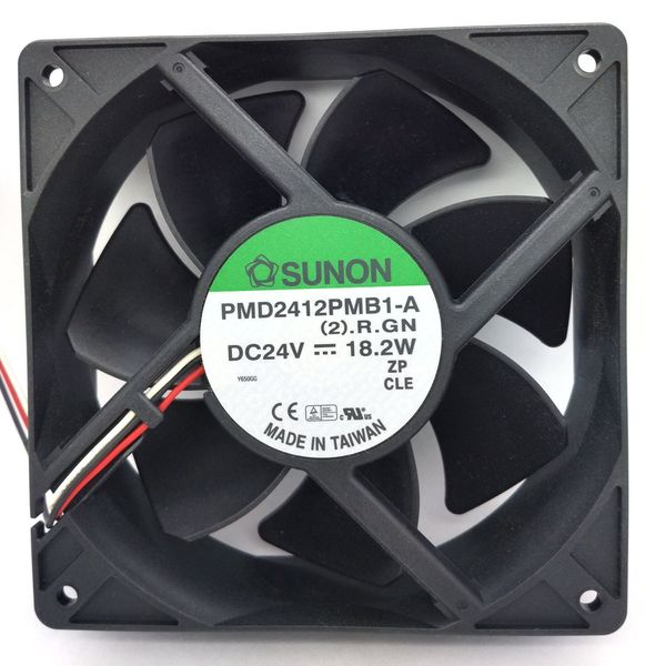 Novo Original SUNON 12cm 120*38MM 24V 18.2W PMD2412PMB1-A PMD2412PTB1-A 11.8w Ventilador de refrigeração do inversor