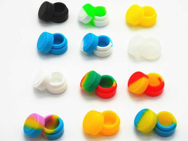 

2 мл самый продаваемый антипригарным Силиконовый контейнер для воска Bho масло Бутан испаритель кремния банки Dab воск контейнер