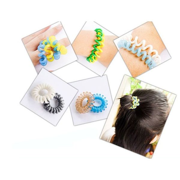 

braiders 600pcs mulit-color telephone wire cord girl elastic ring head tie hair rope accessories styling tools braids wholesale