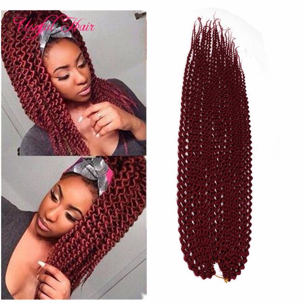 

2020 loop island twist crochet braids hair extensions kanekalon hair braids unraveled senegalese twist synthetic braiding crochet braid hair, Black
