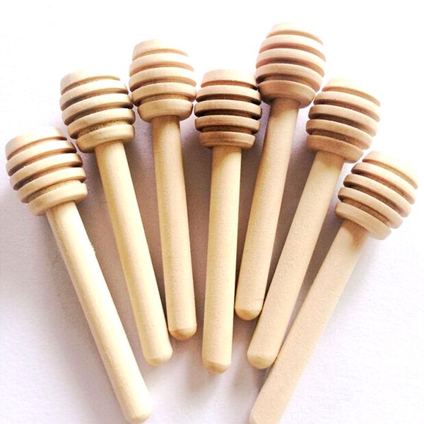 

8cm mini wooden honey stick honey dippers party supply spoon stick honey jar stick high quality