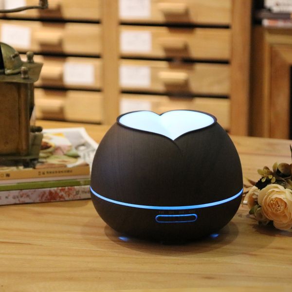 

400ml air humidifier ultra onic aroma e ential oil diffu er led aroma diffu er lamp aromatherapy large capacity wood grain