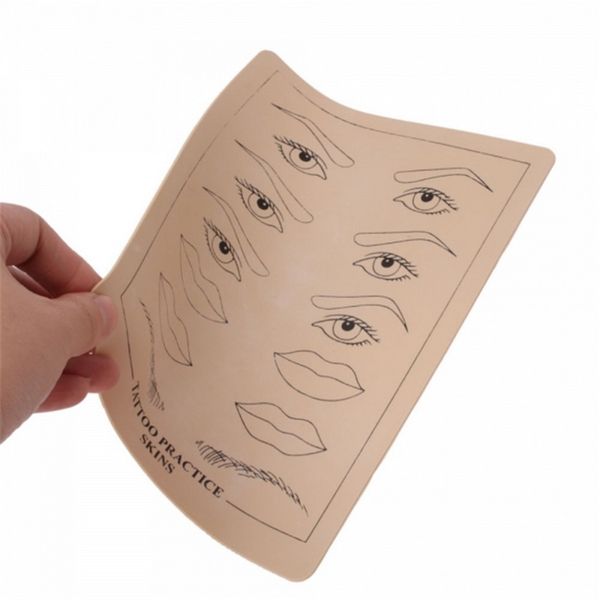 

wholesale-permanent makeup eyebrow lips tattoo practice skin training skin set for beginners ship