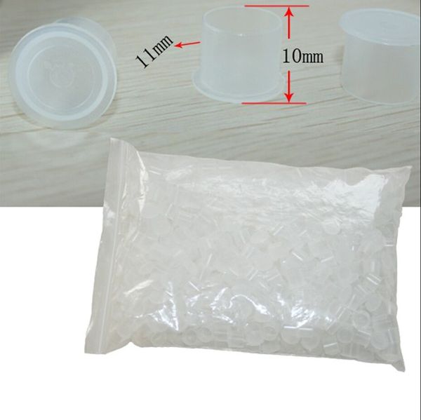 

(white) 11mm tattoo ink cup caps 1000pcs/lot pigment supplies plastic self-standing ink cups