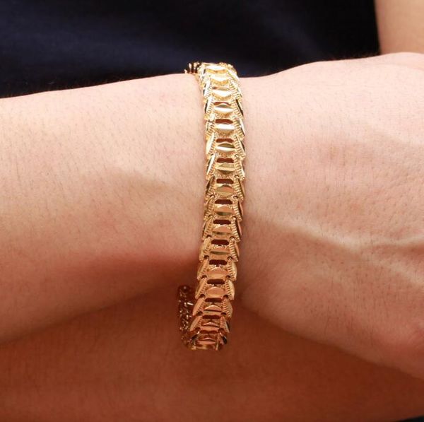 

jewellery luxury 18k gold plated bracelet brand new design width 11mm infinity bangle fashion, Black