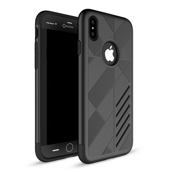 

for apple iphone x iphone8 8 plus steel armor tpu+pc cell phone protector cases dhl