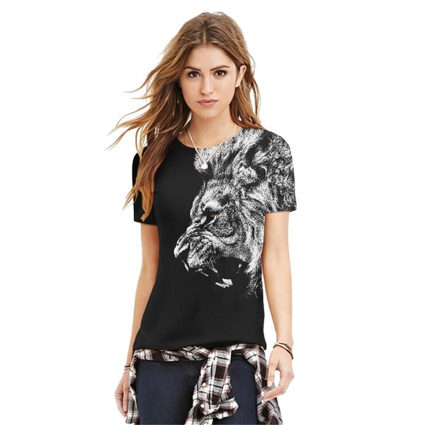 

hip tshirt cool hop t-shirt shipping t shirts men wholesale-lion o-neck black women's shirt grwiw