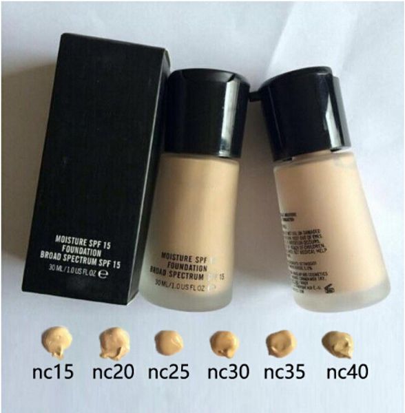 Atacado-1pcs macia Matte ALL DAY COMPO LUMINOSO Fundação maquiagem líquido Foundation base 6 Sombras Maquiagem frete grátis