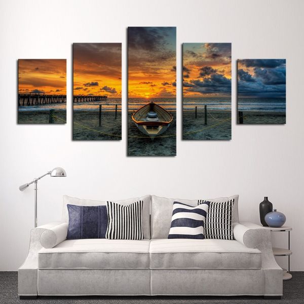 

no frame new style fashion home decorative oil painting bedroom living room sunset landscape canvas painting