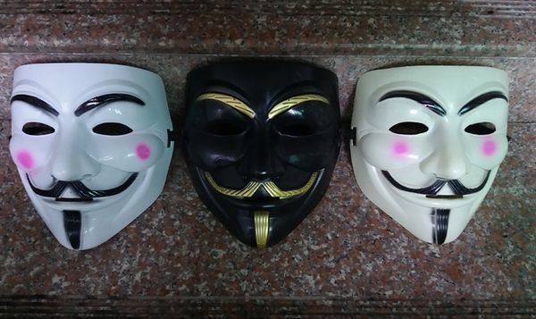 Neue Desige V-Maske, Maskerade-Masken für Vendetta Anonymous, Valentinstag-Ball, Party-Dekoration, Vollgesichtsmaske für Halloween, super gruselige Party-Maske