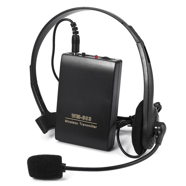 Новые топы WR-603 портативный микрофон беспроводной FM передатчик приемник Lavalier клип + гарнитура микрофон набор для конференц-связи