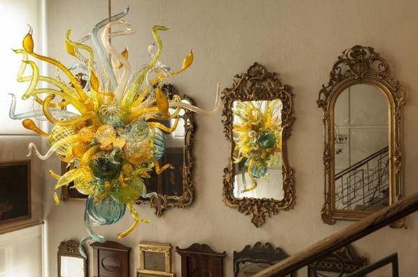 

selling beautiful pendant chandelier light fixture italy colorful glass balls art hanging lamp 100% handmade