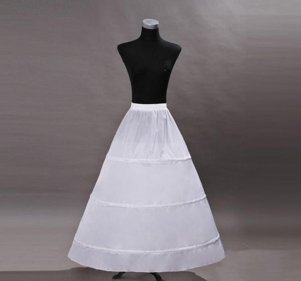 2016 Nova Mais Barato A Linha Saia Anáguas Nupcial Acessórios Uma Camada de Tule Tamanho Livre Petticoat UnderSkirt Branco Para Vestidos De Casamento mo90