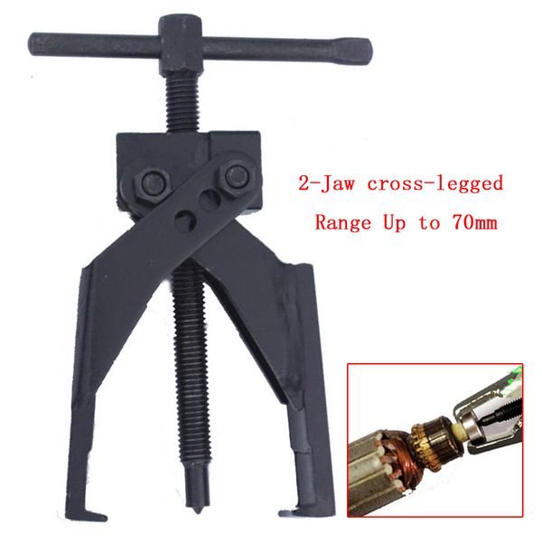 

2 jaws cross-legged chrome steel gear bearing puller extractor tool up to 70mm