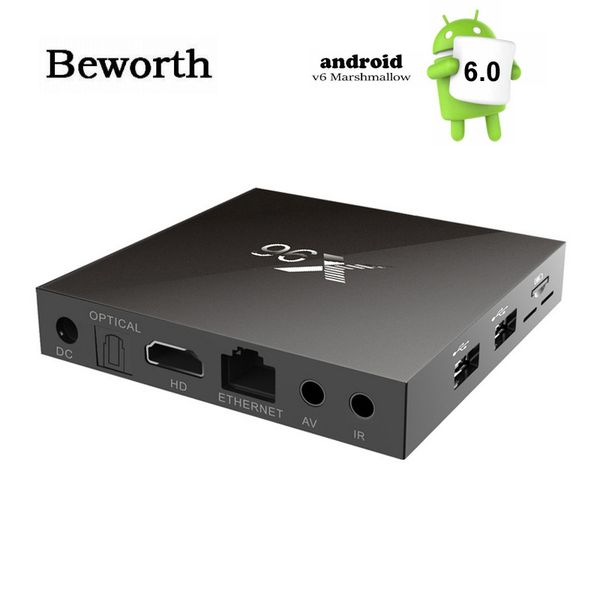 

x96 4k smart tv box android 6.0 amlogic s905x quad core h.265 media player marshmallow mini pc 2.4ghz wifi miracast airplay dlna