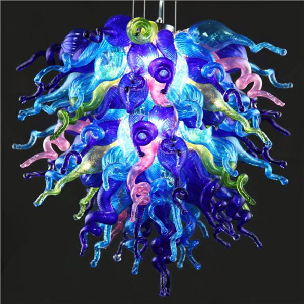 

lr1093-whole sale ce/ul certificate l residential pendant light beautiful pop glass chandelier for decoration modern lights for home
