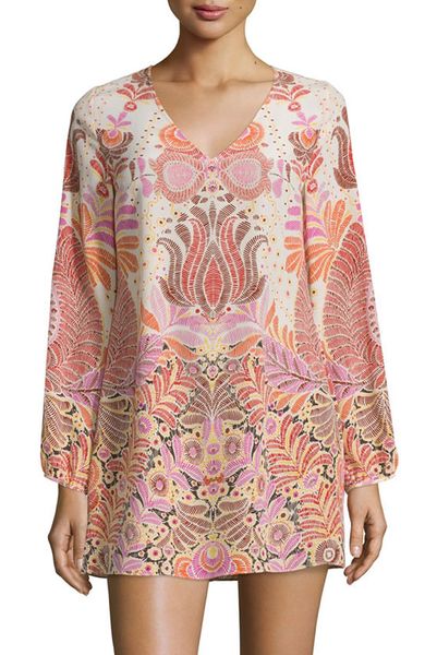 

flower print women sheath dress v-neck long sleeve mini dresses 099a723, Black;gray