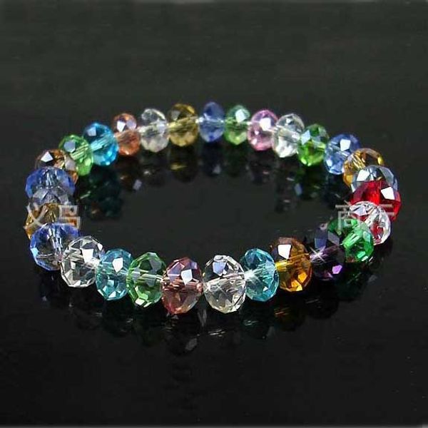 

black friday thanksgiving 8mm korean vogue color crystal bracelet