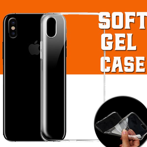 

ultra thin soft tpu silicone gel rubber clear transparent cover case for iphone 11 pro max xs xr x 8 7 6 6s plus full protection shockproof