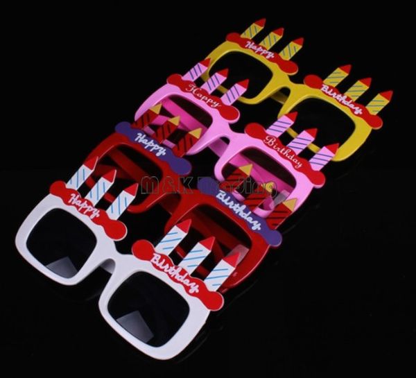 

new arrival happy birthday party glasses novelties party sunglasses mix different colors eyewear club party accessories