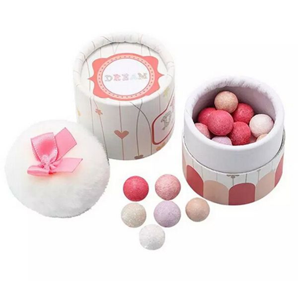 

e new arrival 100% brand women brand powder face blush sleek shimmer pink naked palette blusher ball blush with brush makeup