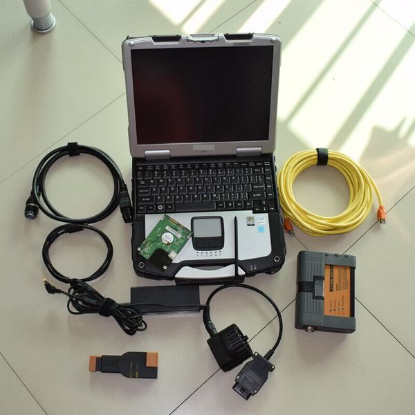 Diagnosetool für BMW ICOM A2 B C mit Laptop CF-30 + 1000 GB Festplatte, Expertenmodus, komplettes Kit zum Verkauf, gebrauchsfertig