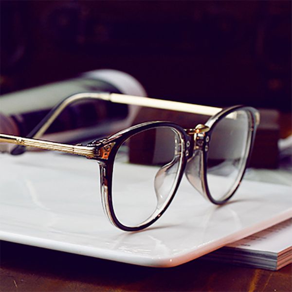

wholesale- round full-rim glasses frame vintage eyeglasses with alloy legs for myopia glasses kly2902, Silver