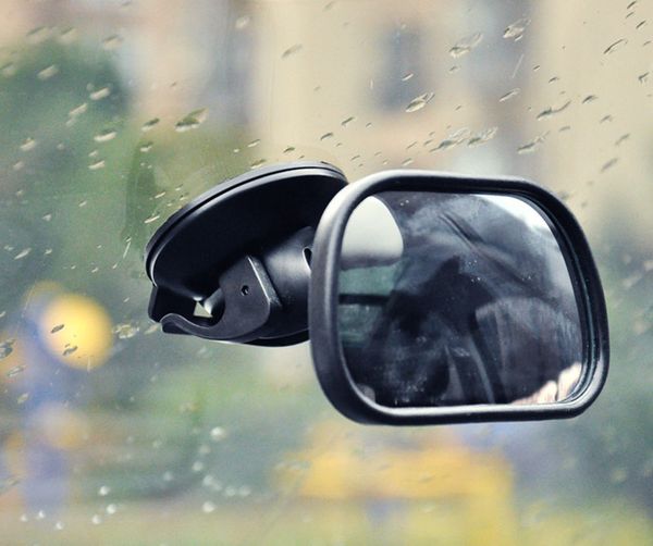 Mini Adjustable Baby Car Mirror With Sucker 360 Degree Rotation View Back Seat Safety Car Interior Accessories Car Dashboard Decor Car Dashboard