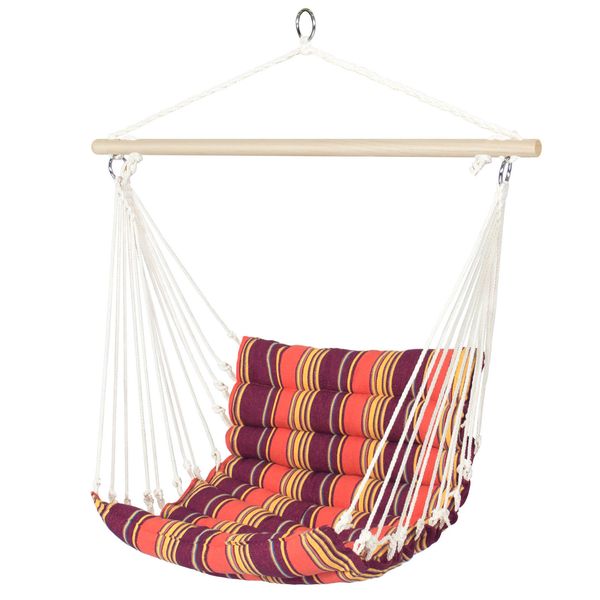2019 Deluxe Padded Cotton Hammock Hanging Chair Indoor