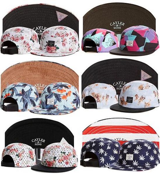 

лето snapbacks ВС hat цветочные Кейлер и сыновья цветок 5 панель strapback snapback шляпы кости sn