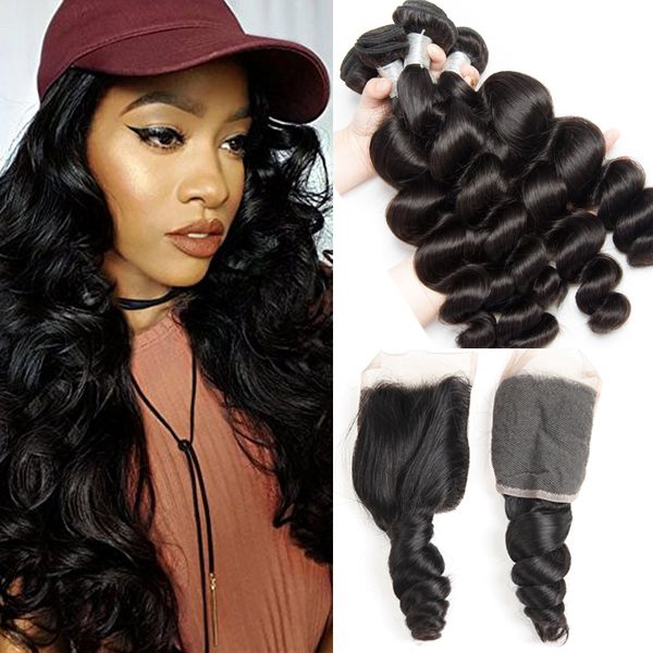 3 Bundles Loose Wave Peruvian Brazilian Virgin Hair Extensions