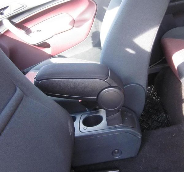 For Ford New Fiesta Mk7 2009 2016 Adjustable Arm Rest Accessories Armrest Console Box Black Leather Black Textile Cool Interior Truck Accessories Cool
